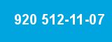 920 512-11-07 920 512-11-07
